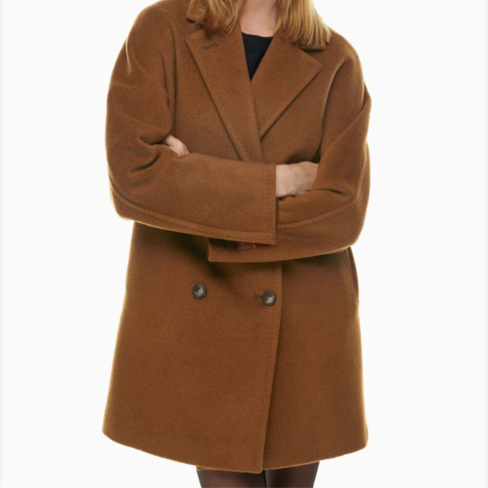 Babaton The Slouch Coat Mid in Deep Camel